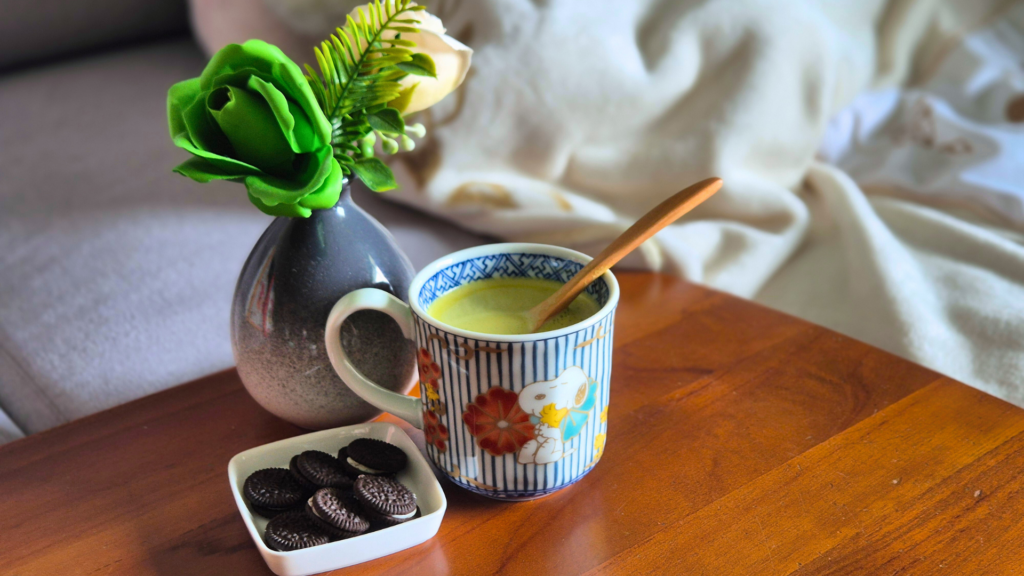 Unwind at home by having a phone-free tea break — no doom scrolling, no checking, just calmness and feeling refreshed after one hour. Try it to switch off.