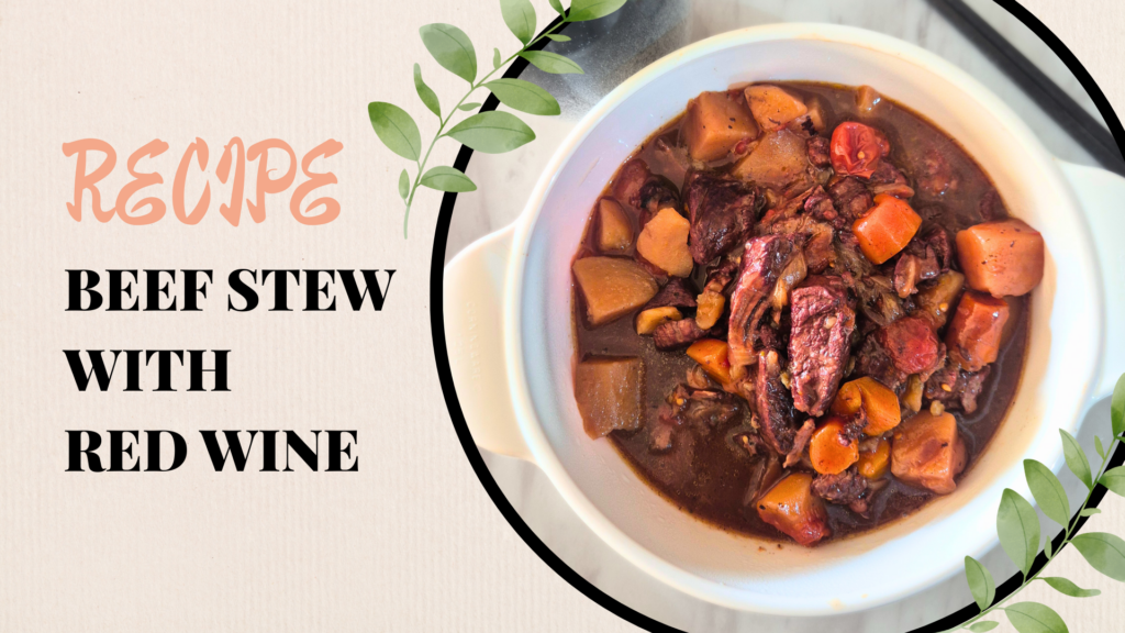 Looking for something warm, hearty and easy to make in one pot? Then you must try this beef stew with red wine recipe.